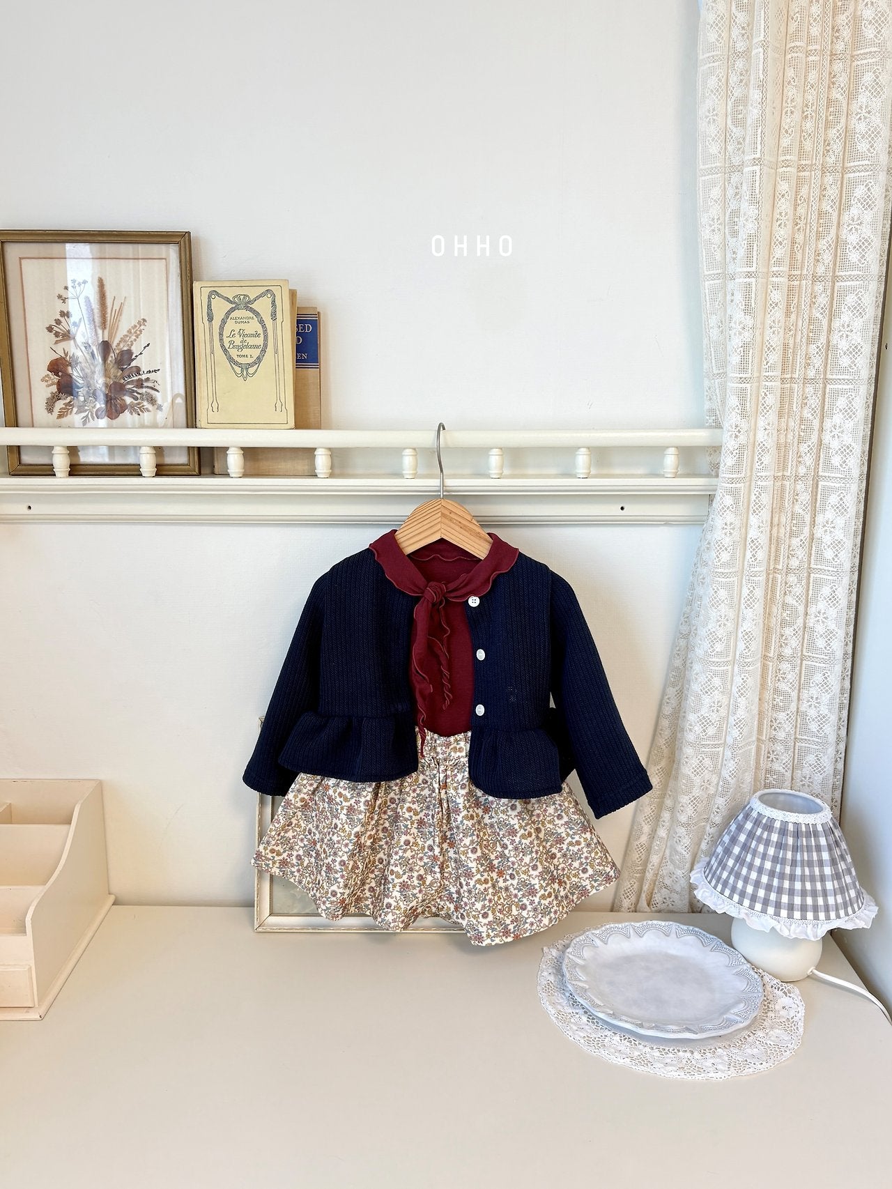 ［ohho］Louis skirt pants