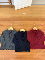 ［ohho］Caramel ribbon tee