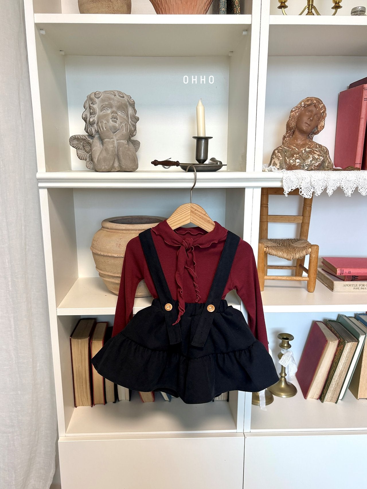 ［ohho］Caramel ribbon tee