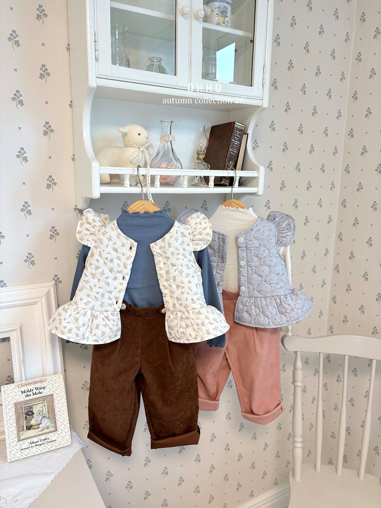［ohho］Pepper button pintuck pants