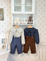 ［ohho］Pepper button pintuck pants