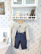 ［ohho］Pepper button pintuck pants