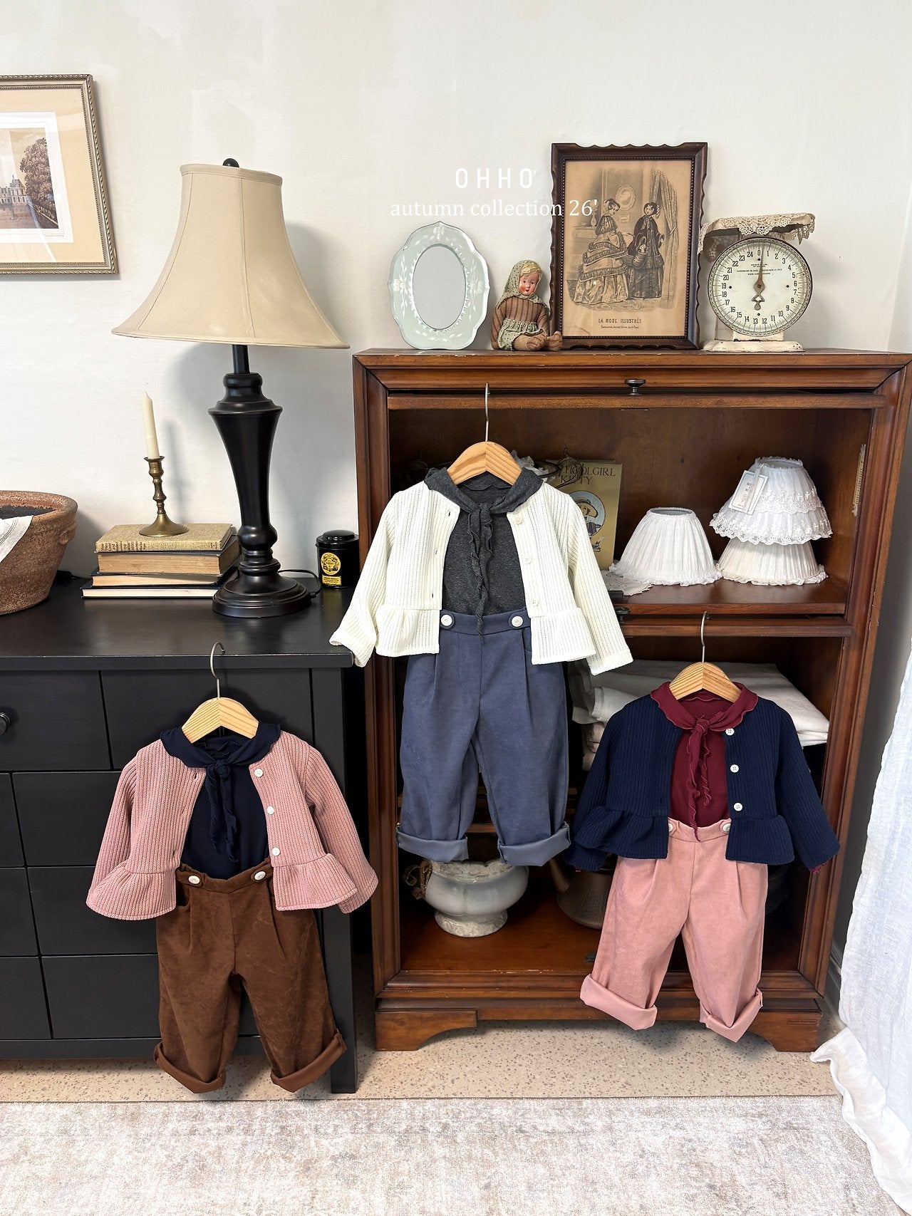 ［ohho］Pepper button pintuck pants