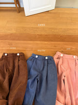 ［ohho］Pepper button pintuck pants