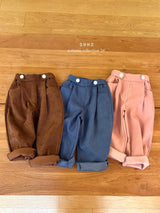 ［ohho］Pepper button pintuck pants