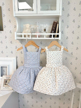［ohho］Rose quilte suspender skirt