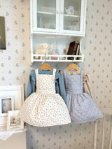 ［ohho］Rose quilte suspender skirt