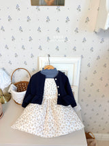 ［ohho］Rose quilte suspender skirt