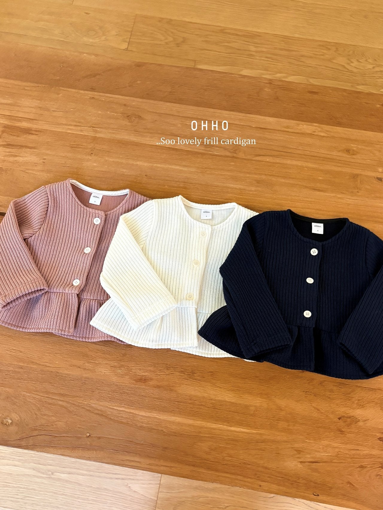 ［ohho］Elle frill cardigan