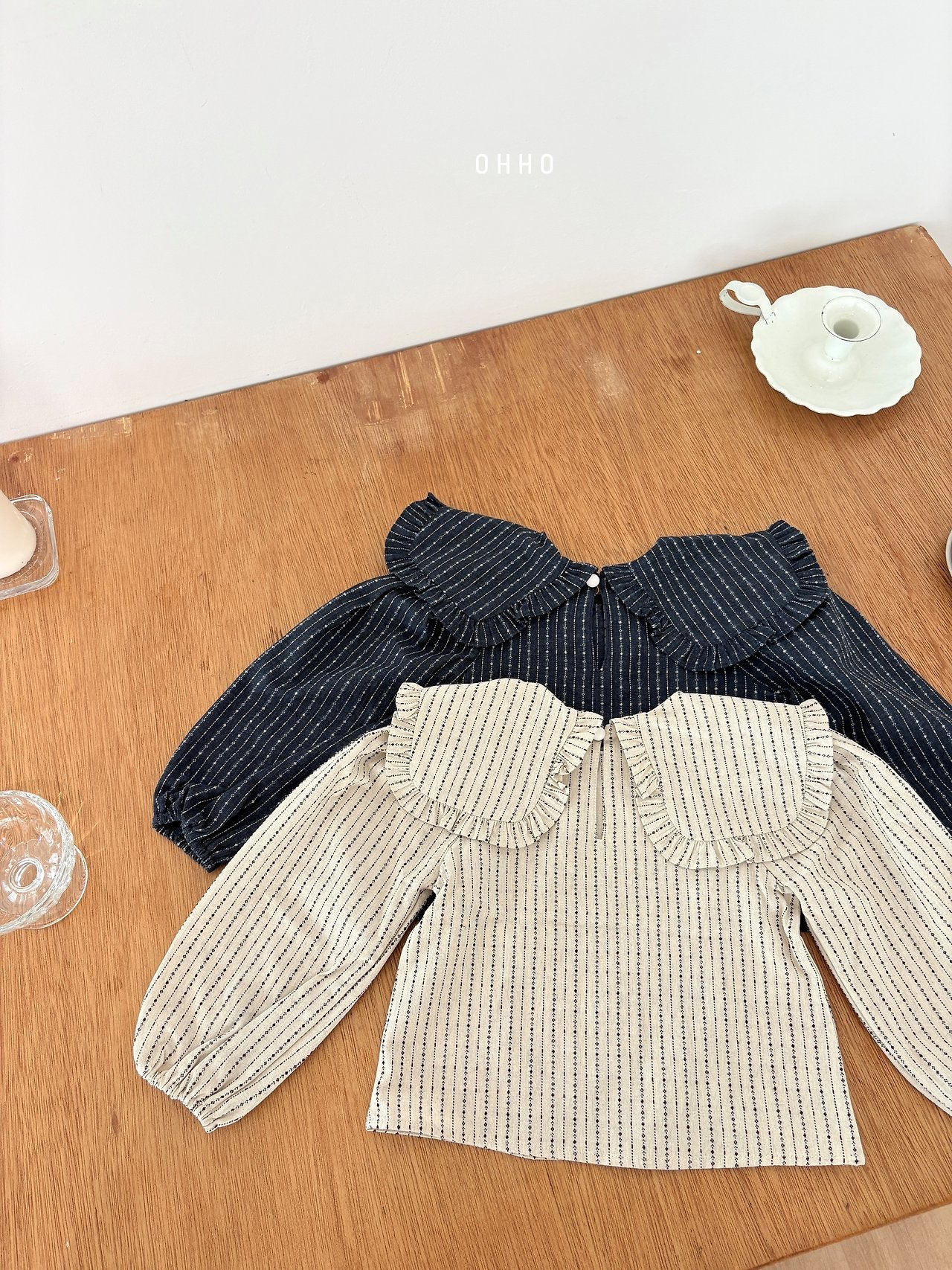 ［ohho］Sella frill blouse