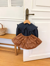 ［ohho］Sella frill blouse