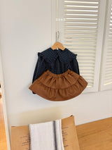 ［ohho］Sella frill blouse