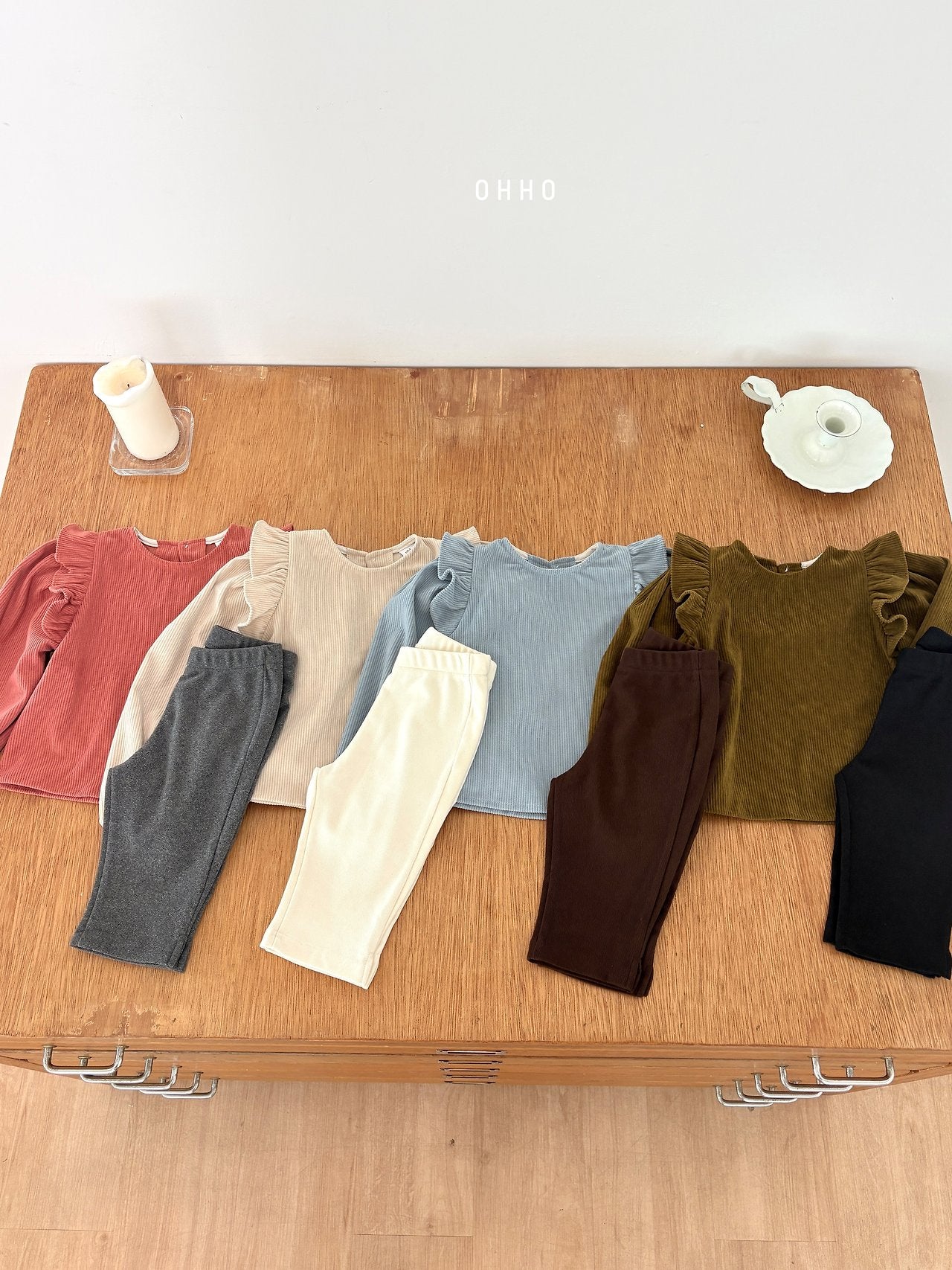 ［ohho］Cozy capri pants