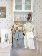 ［ohho］Jenny frill layered pants