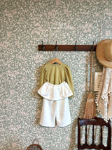 ［ohho］Jenny frill layered pants