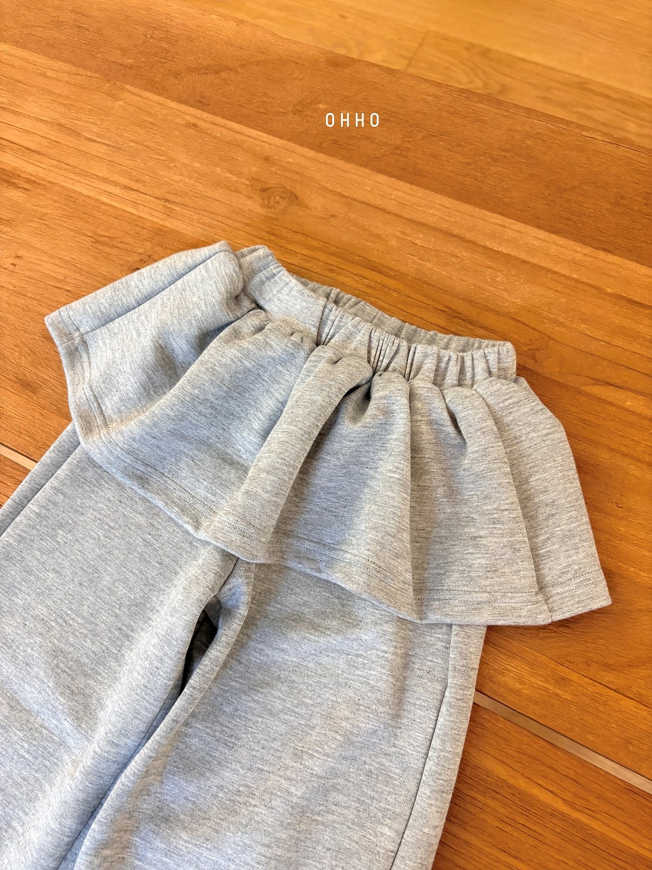 ［ohho］Jenny frill layered pants