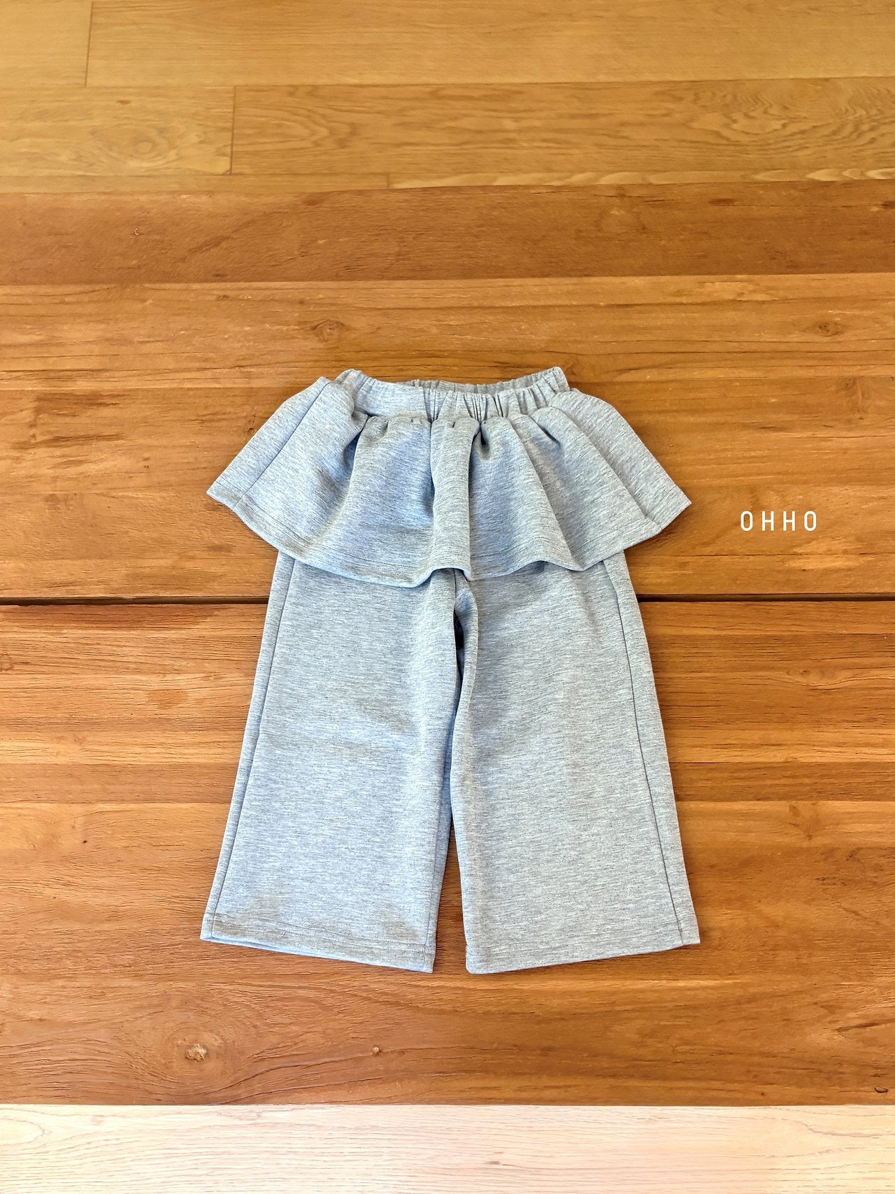 ［ohho］Jenny frill layered pants