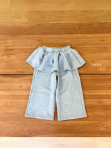 ［ohho］Jenny frill layered pants
