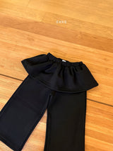 ［ohho］Jenny frill layered pants