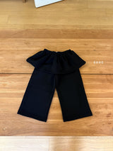 ［ohho］Jenny frill layered pants