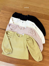 ［ohho］Vanilla puff long-sleeve tee