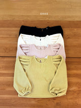 ［ohho］Vanilla puff long-sleeve tee
