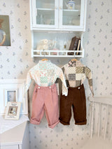 ［ohho］Sweet half-neck tee