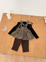 ［ohho］Herringbone denim strap blouse