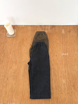 ［ohho］Herringbone denim strap pants