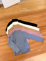 ［ohho］Dove rib half-turtleneck tee