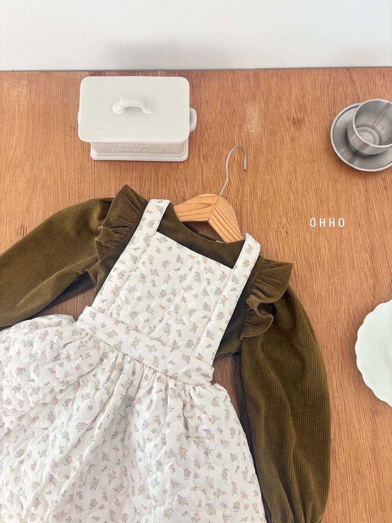［ohho］Soft corduroy blouse
