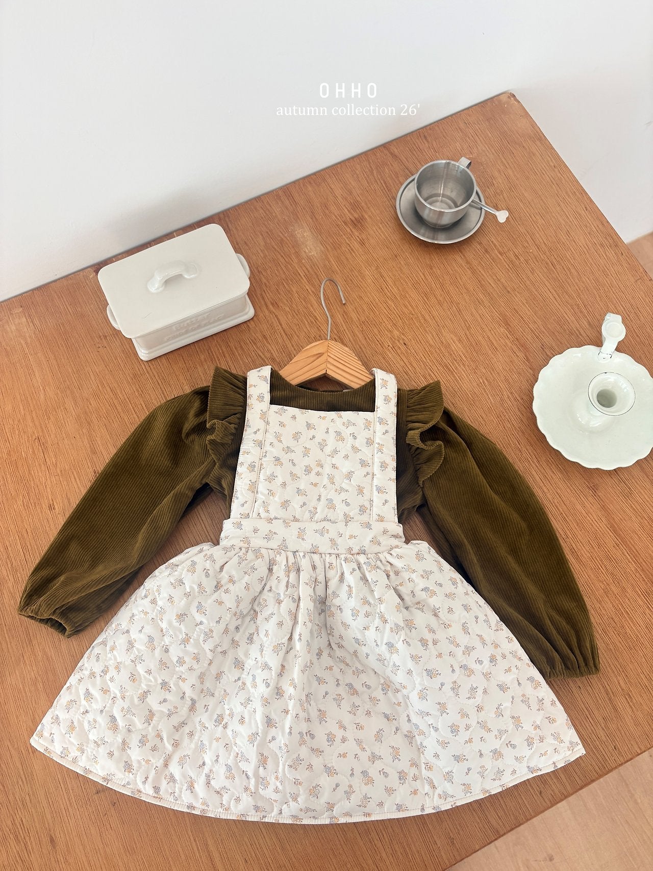 ［ohho］Soft corduroy blouse