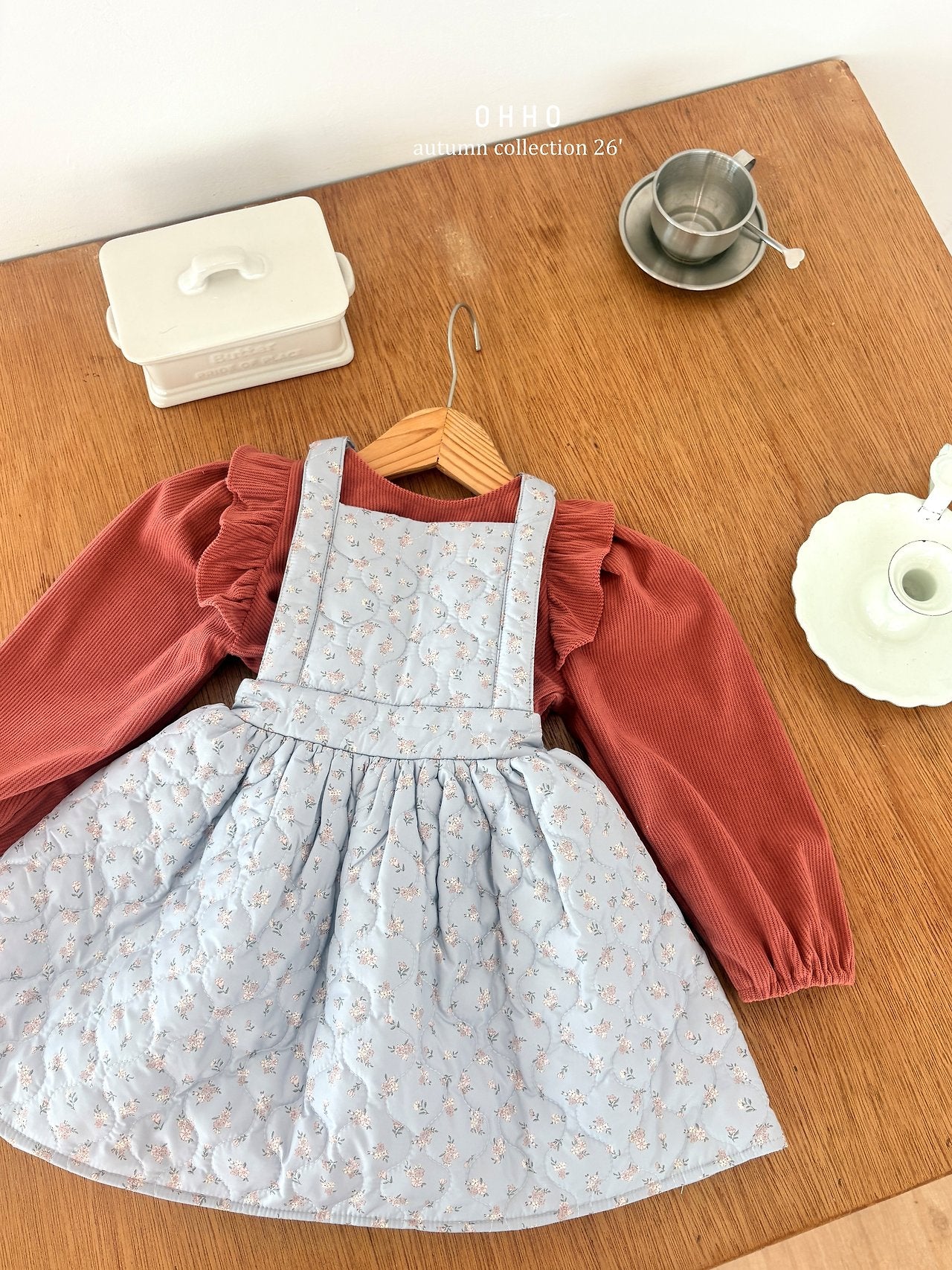 ［ohho］Soft corduroy blouse