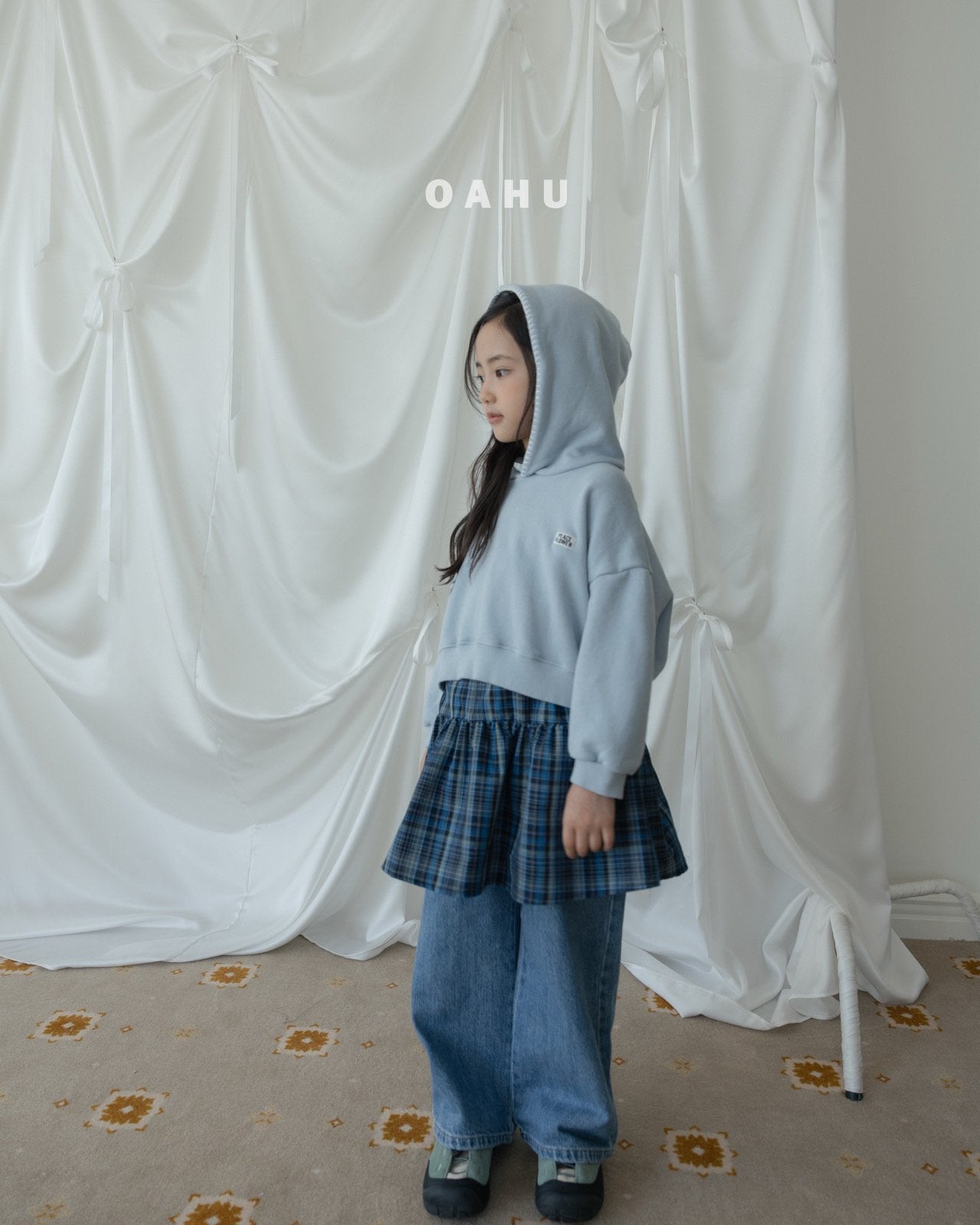 ［oahu］Mellow short hoodie