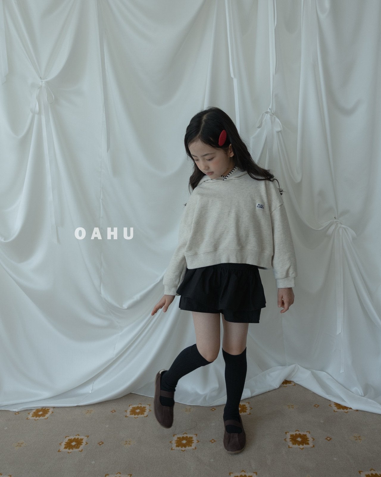 ［oahu］Mellow short hoodie