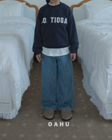 ［oahu］501 wide denim pants