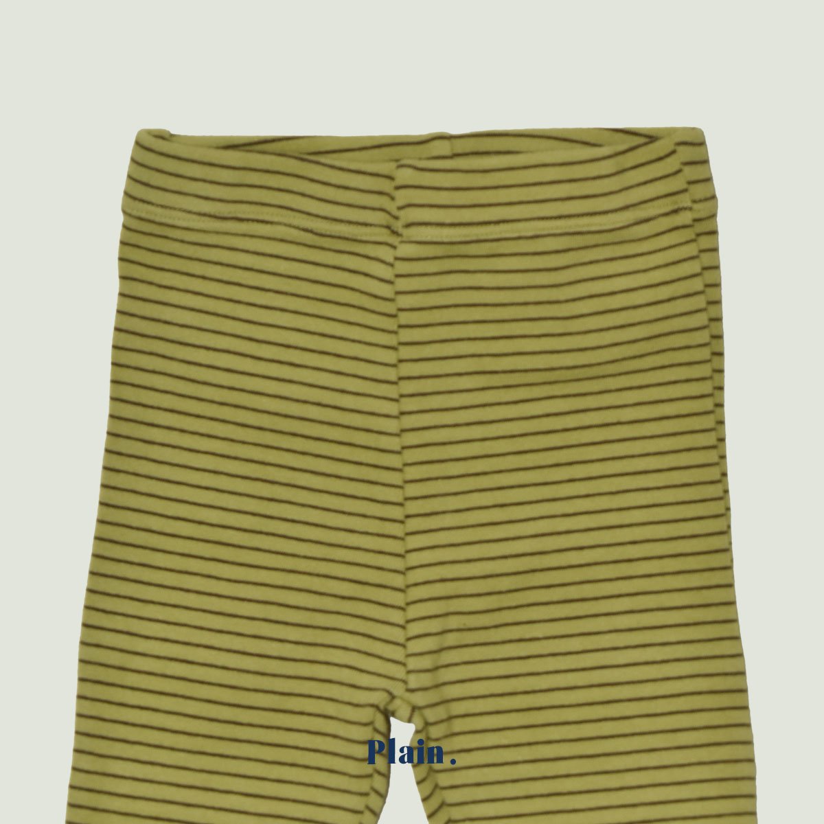 ［plain］Stripe ribbuny leggings