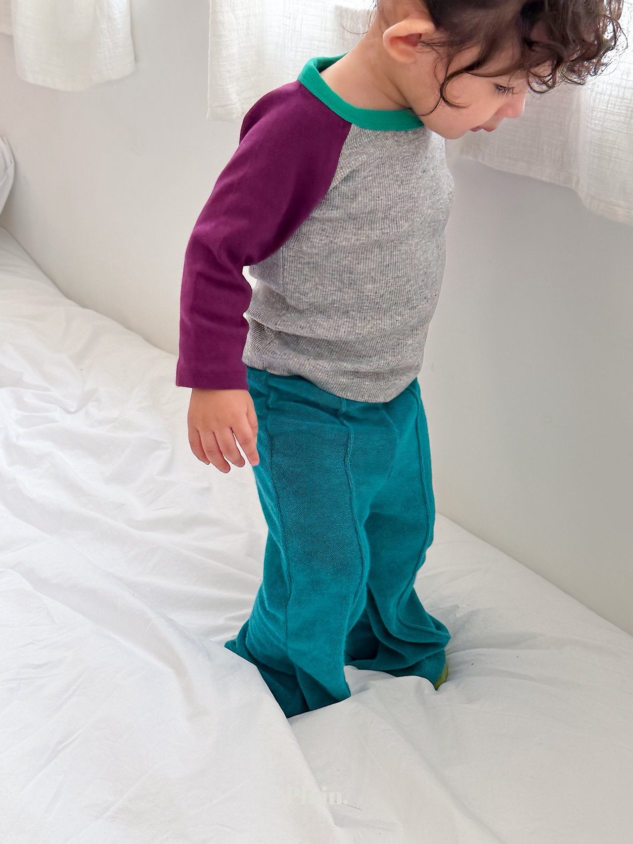 ［plain］Span flare pants