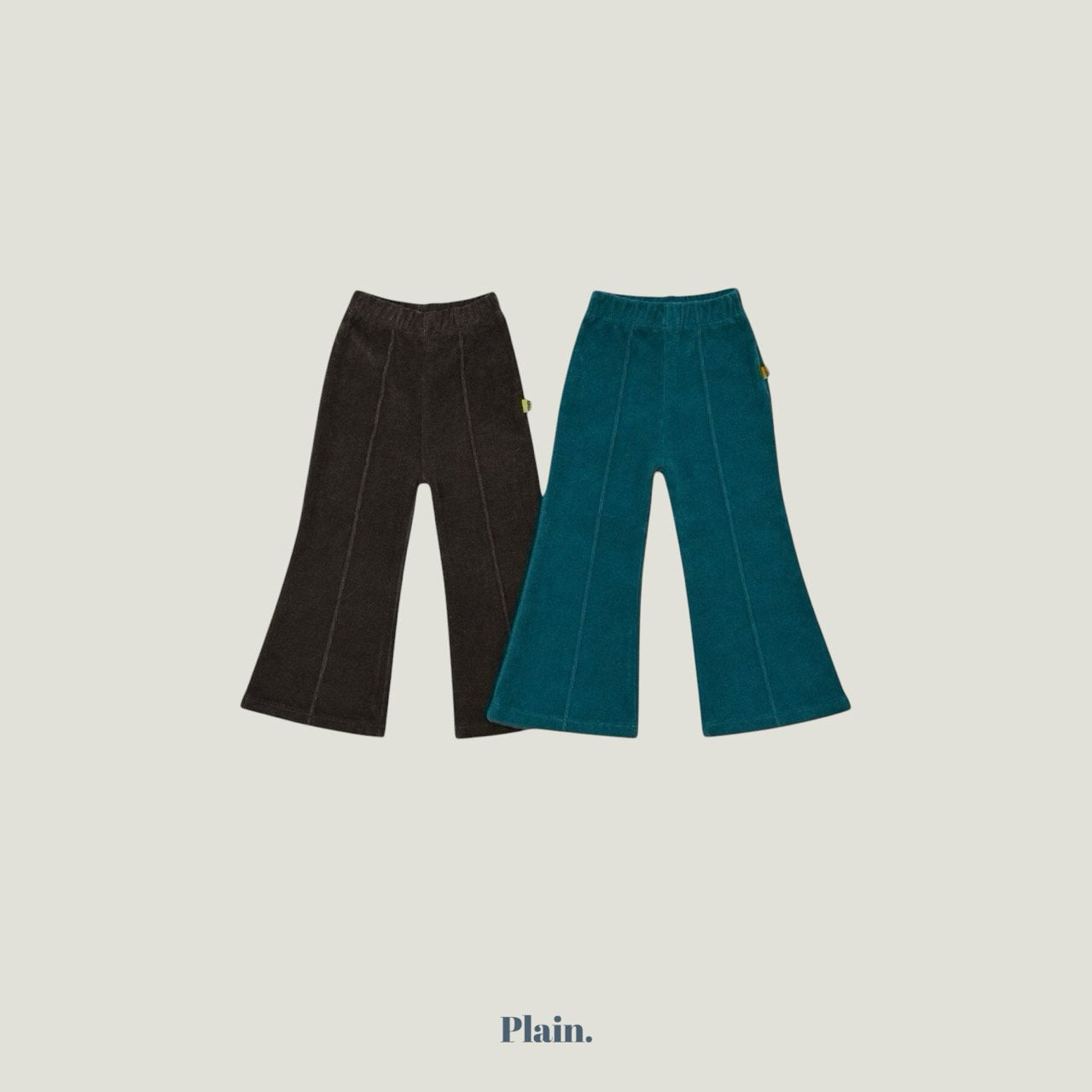 ［plain］Span flare pants