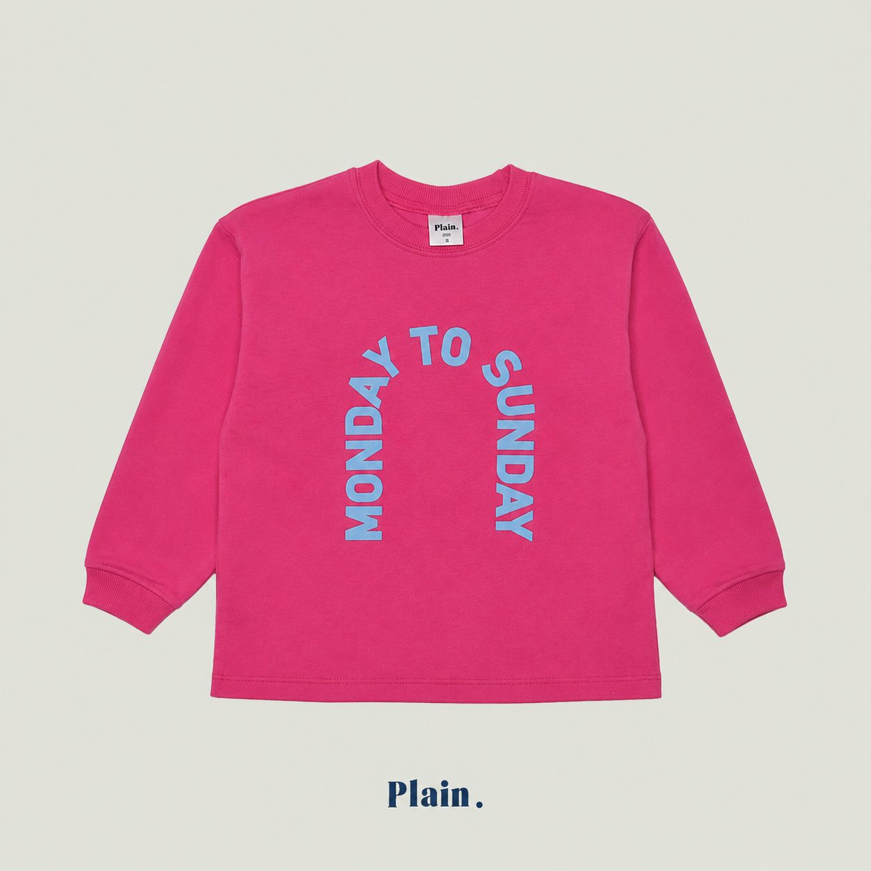 ［plain］ Monday to Sunday tee