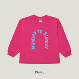 ［plain］ Monday to Sunday tee