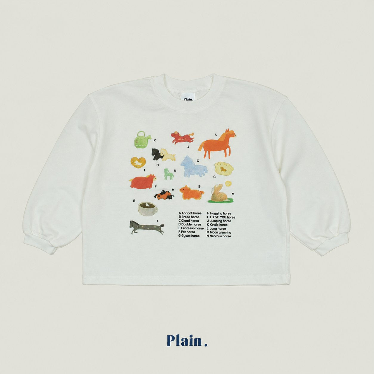 ［plain］Pony tee