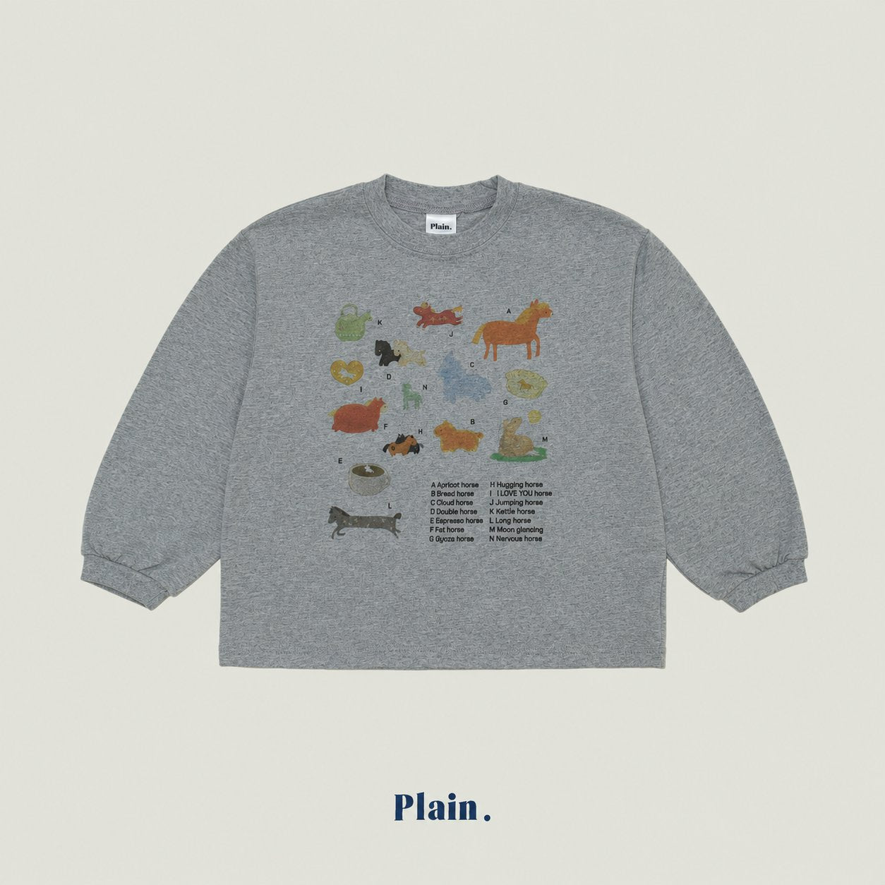 ［plain］Pony tee