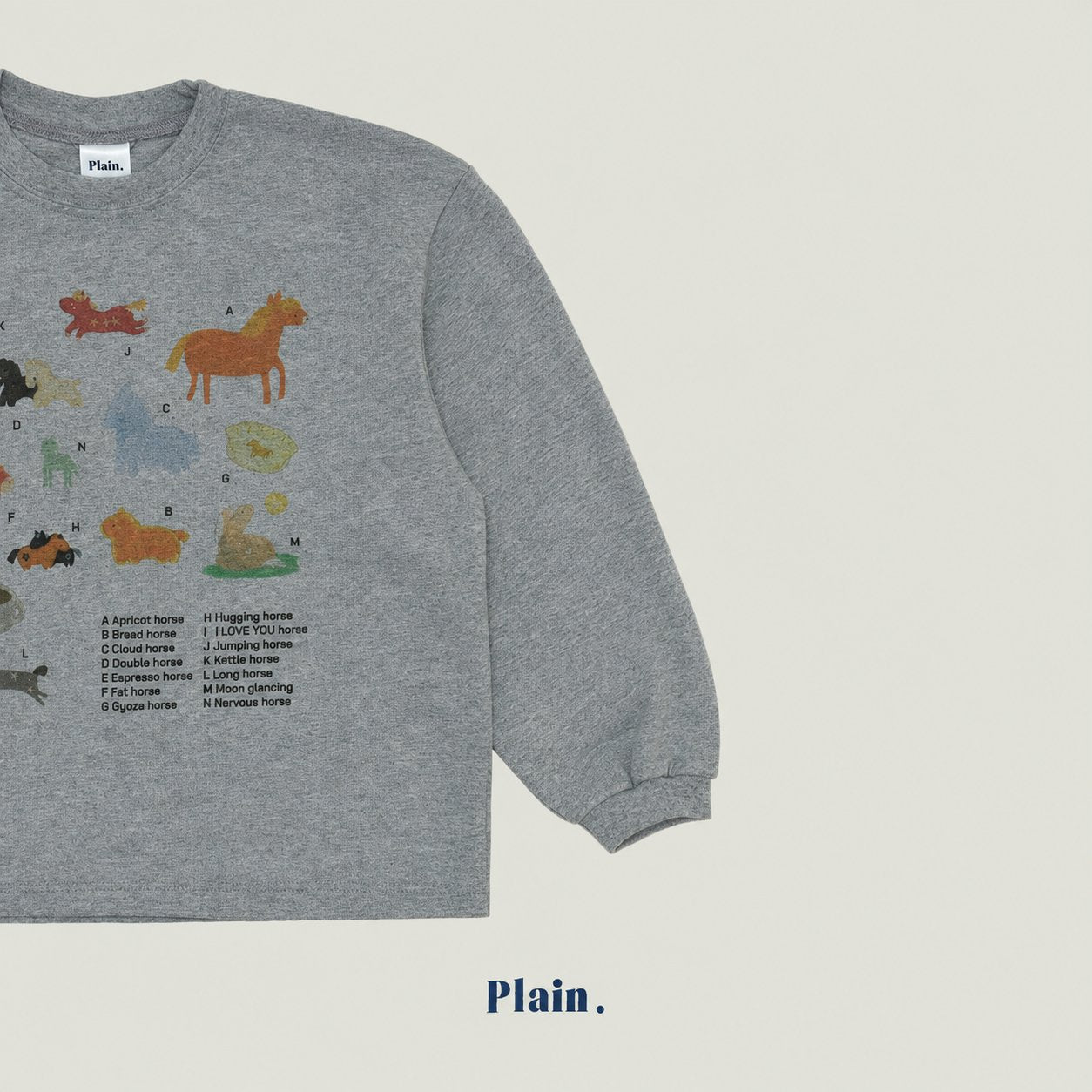 ［plain］Pony tee