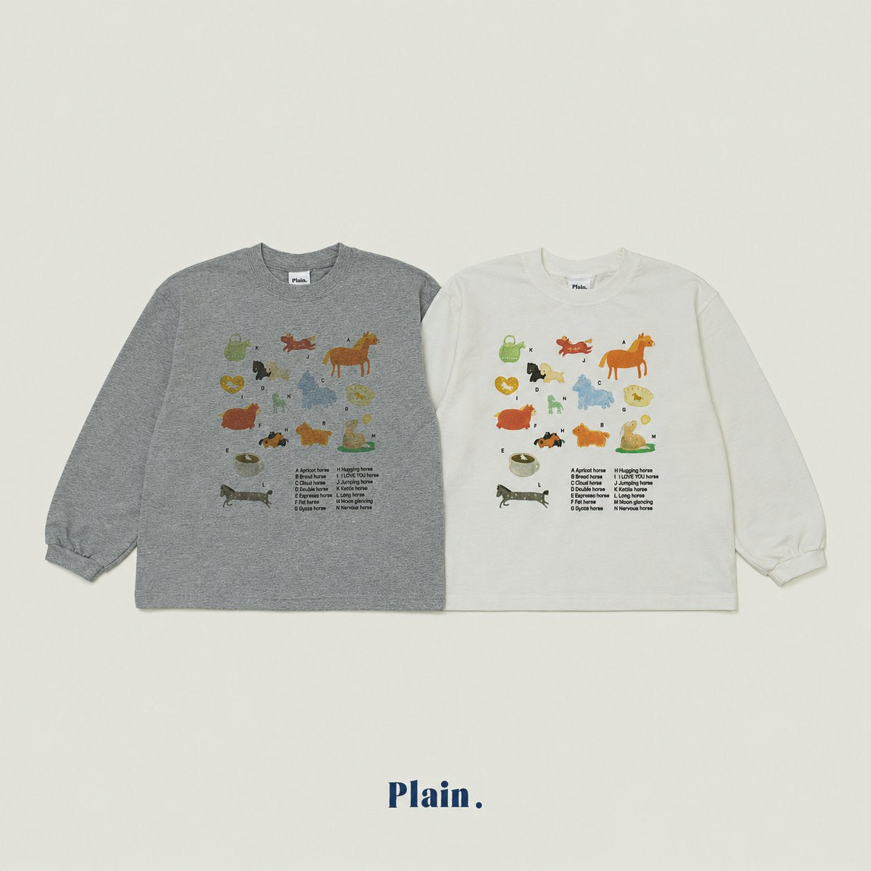 ［plain］Pony tee