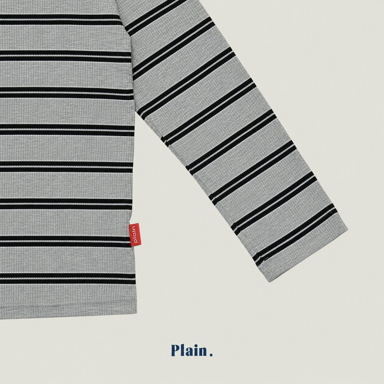 ［plain］Stripe hoodie