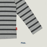 ［plain］Stripe hoodie