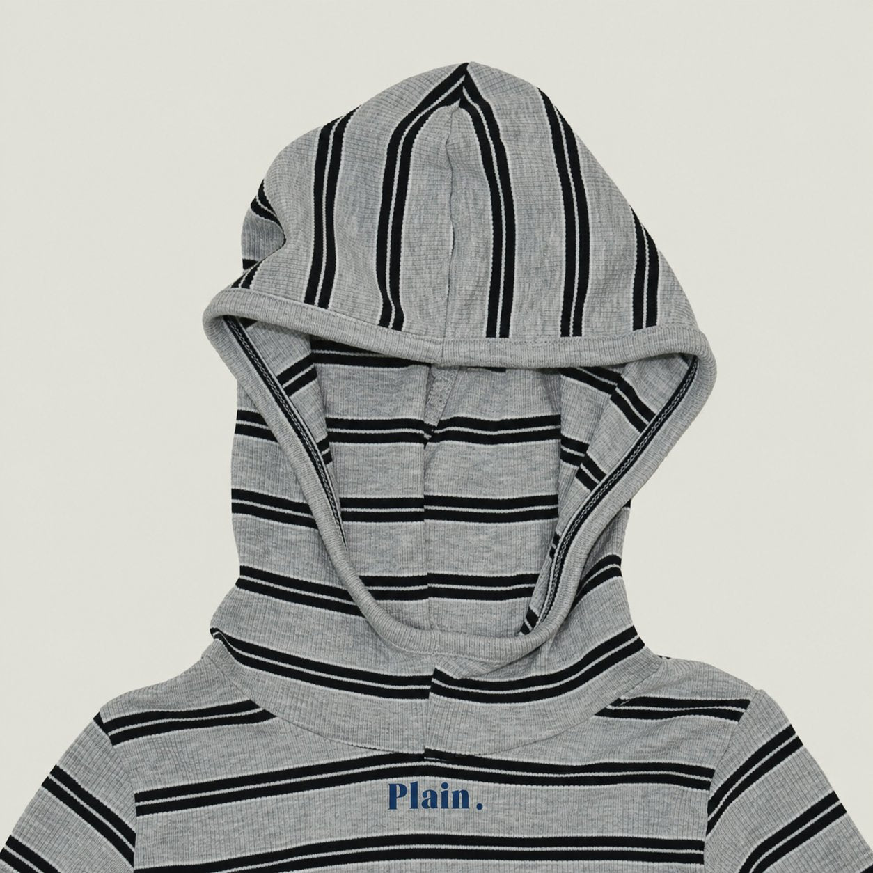 ［plain］Stripe hoodie