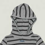 ［plain］Stripe hoodie