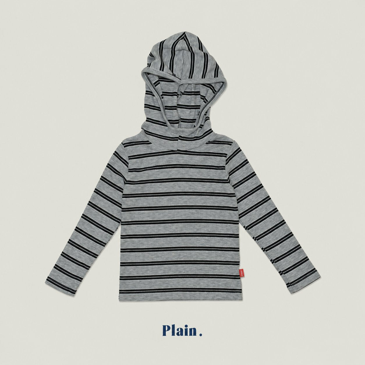 ［plain］Stripe hoodie